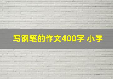 写钢笔的作文400字 小学